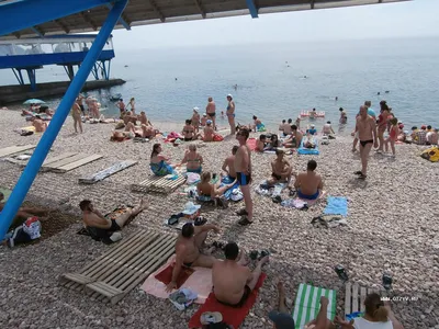 Фото Пляжа Гуровские камни Гурзуф в формате png