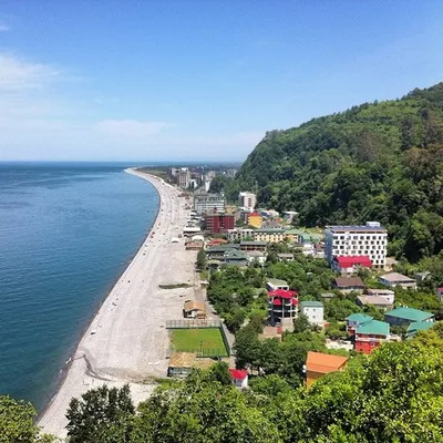 Фото пляжа Квариати с красивыми закатами