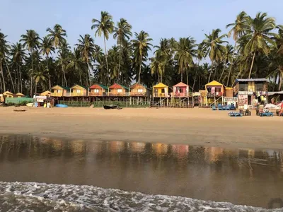 Арт-фото Пляжа Мандрем Гоа в HD качестве