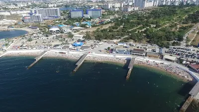 Фото Пляжа парка Победы в Севастополе - место для романтических прогулок
