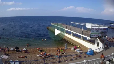 Скачать фото Пляжа парка Победы в Севастополе в формате JPG