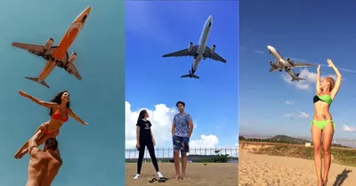 Фотографии пляжа с самолетами в Пхукете: скачать в хорошем качестве