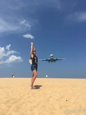 Фото пляжа с самолетами в Пхукете для путешествий