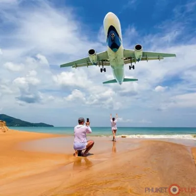 Красивые фотографии пляжа с самолетами в Пхукете: скачать бесплатно