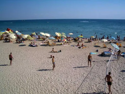 Фото пляжа Солярис в Евпатории в формате WebP