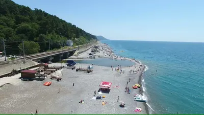 Фотографии пляжа Солоники в Лазаревском