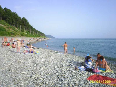 Фото пляжа Солоники в Лазаревском в HD качестве