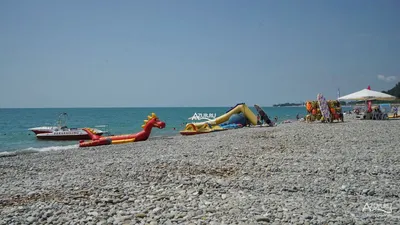 Фото пляжа Солоники в Лазаревском в Full HD качестве