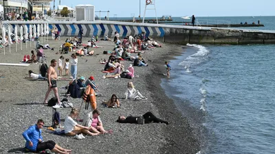 Пляж Спутник в Сочи: красивые фотографии для скачивания в различных форматах