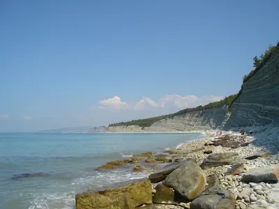 Пляж в Дивноморском: красота природы в объективе