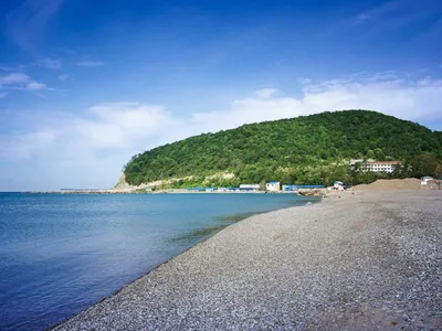 Фото пляжа в Джубге - скачать бесплатно в хорошем качестве