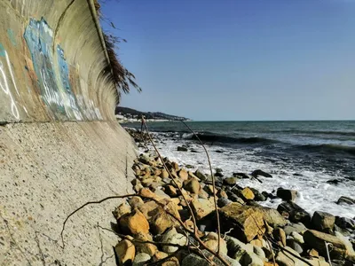 Фотография пляжа в Лоо с удивительным пейзажем