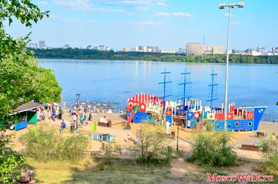 Фото пляжа в Строгино - скачать бесплатно в хорошем качестве