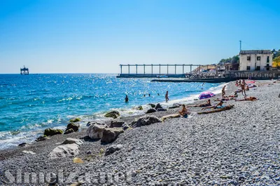 Фотографии пляжей Симеиза, чтобы окунуться в атмосферу морского отдыха.