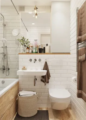 23) Фото плитки для маленькой ванной с указанием рекомендаций по уходу