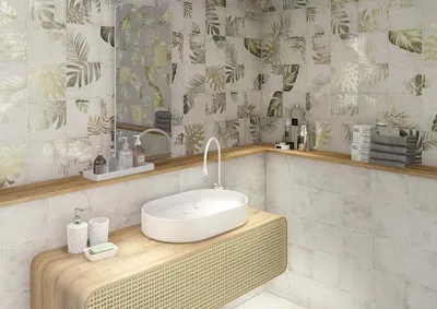 Идеи дизайна маленькой ванной комнаты с использованием плитки