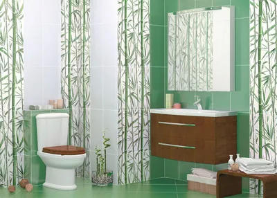 Ванная комната с плиткой из бамбука: сочетание стиля и экологии