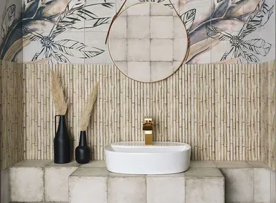 Фотографии бамбуковой плитки для ванной комнаты