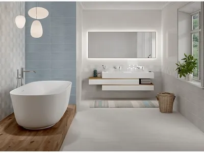 Элегантные варианты плитки для ванной от Cersanit