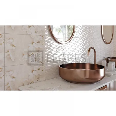 Интересные фото плитки для ванной комнаты Cersanit