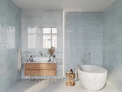 Фотографии ванной комнаты с использованием плитки Cersanit