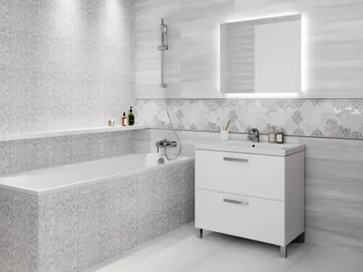Уникальные дизайны плитки для ванной от Cersanit
