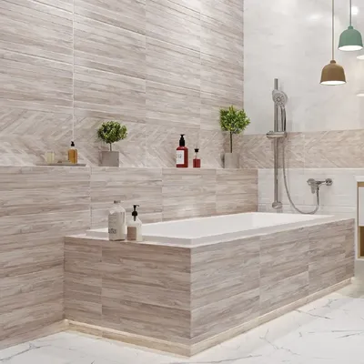 Идеи для стильного дизайна ванной комнаты с плиткой Cersanit