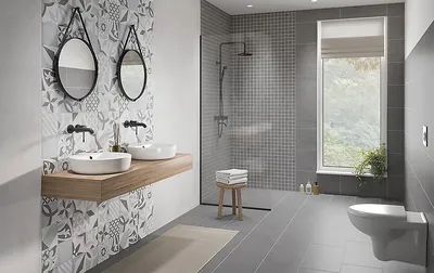 Впечатляющие дизайны плитки для ванной от Cersanit
