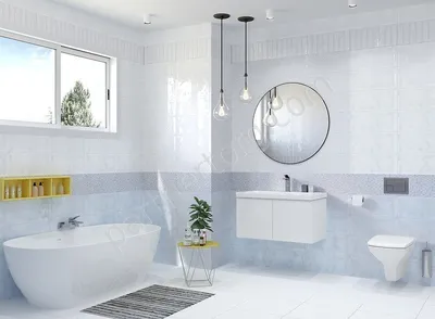 Вдохновляющие дизайны плитки для ванной от Cersanit