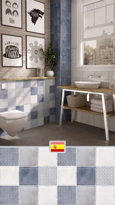 Фотографии плитки для ванной комнаты из Испании, чтобы добавить стиль и элегантность
