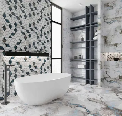 Фотографии плитки для ванной комнаты из Испании, чтобы добавить яркие акценты в интерьер