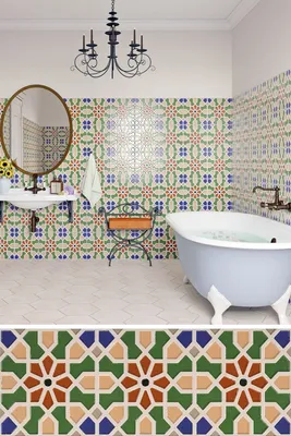Уникальные дизайны испанской плитки для ванной комнаты на фото, чтобы придать вашему интерьеру особый шарм