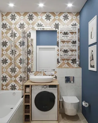 Уникальные ванные комнаты: фотографии с плиткой