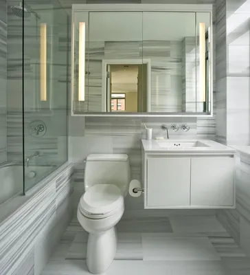 Фотографии современных решений для ванных комнат с плиткой