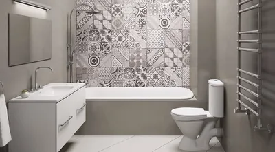 Фото плитки для ванной с разными текстурами