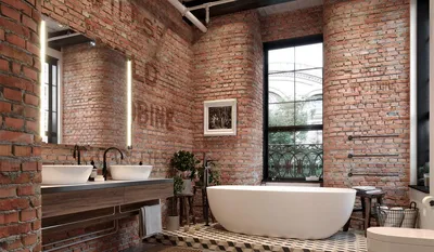 Плитка под кирпич в ванной: создание стильного и уютного пространства