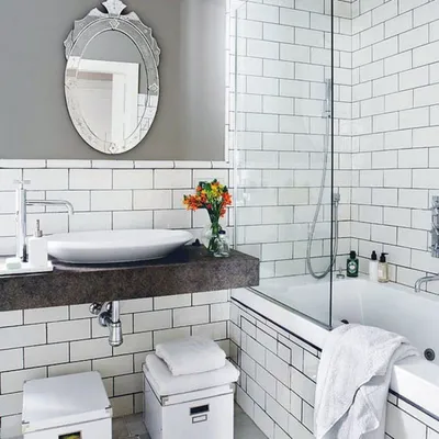Фото плитки под кирпич в ванной в формате jpg