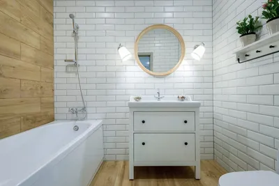 Фото плитки под кирпич в ванной для дизайна интерьера