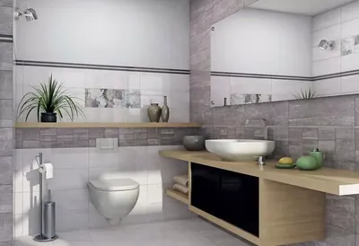 Full HD плитка пвх на стены в ванной - Full HD ванная комната с плиткой пвх