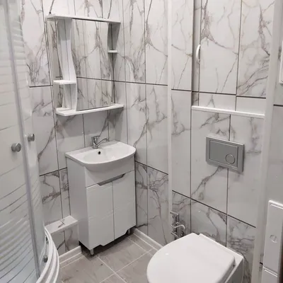 Идеи для создания современной ванной комнаты: фото с плиткой пвх