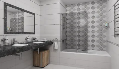 Фото плитки в ванной комнате в современном стиле в формате PNG