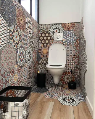 Современный дизайн ванной комнаты с мозаикой