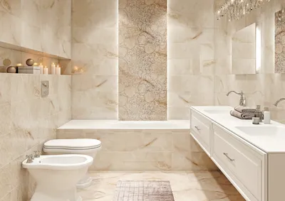 Визуальное вдохновение: 30 идей плитки для ванной комнаты