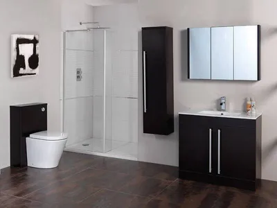Фотографии ванных комнат с использованием плитки венге