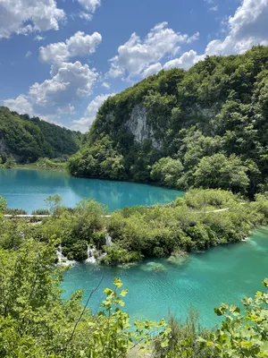 Фотография озер Плитвице в Хорватии