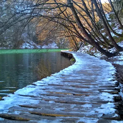 Замерзший век: Фотографии Плитвицких озер зимой