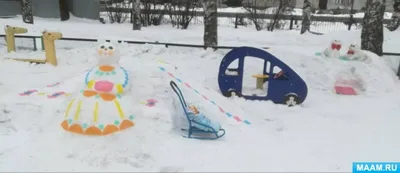 Творчество с детьми: Фотографии поделок из снега