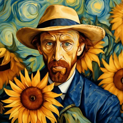 Ван Гог и его знаменитые подсолнухи в фотографии