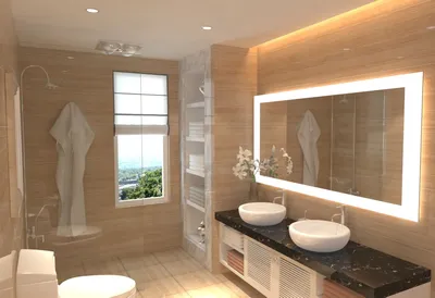 Фото подсветки в ванной комнате: выберите размер изображения для скачивания