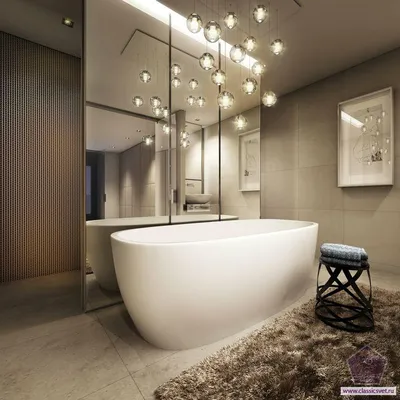 4K фото ванной комнаты с подсветкой